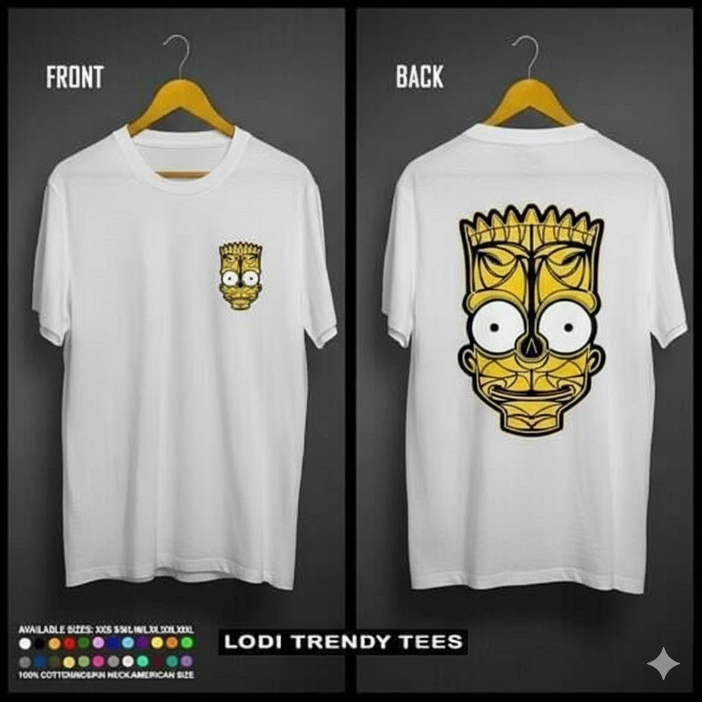 🖤 Bart Mask Graphic Black T-Shirt 😎